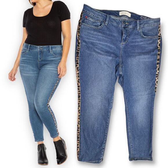 Women’s SLINK HIGH RISE ANKLE - TINA CURVY JEANS SIZE 18 Blue MSRP $88 - Picture 4 of 9